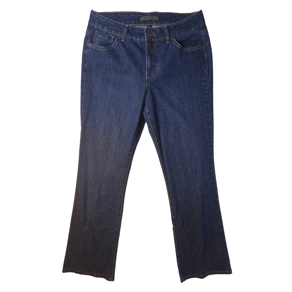Nine West Jeans Womens 8 Indigo Blue Bootcut Stretch Denim Pants